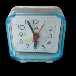 Mini Translucent Clock Blue Untested